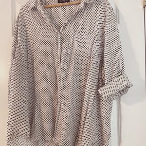 Black & White button down blouse